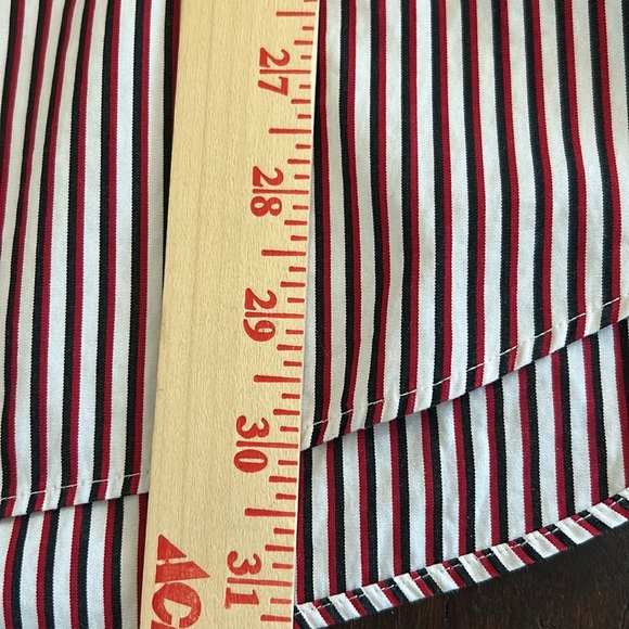 Ralph Lauren button up shirt men's custom fit stripes red/Blue/white Sz XL - Picture 8 of 9